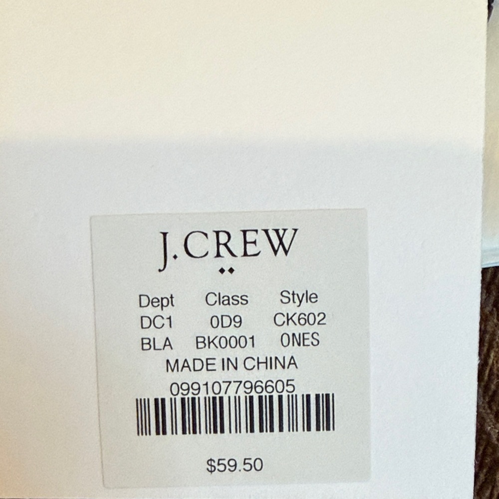 J. Crew Black Woven Heart Statement Earrings/NWT - Picture 8 of 12